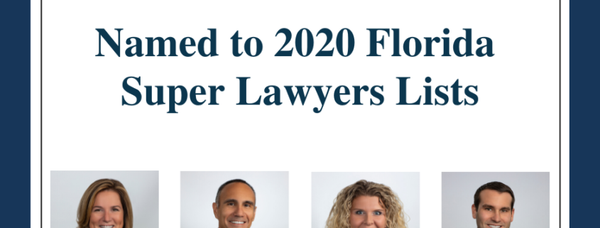 2020 Florida Super Lawyers Lists