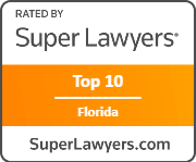 Top 10 Florida Super Lawyers 2021 Badge