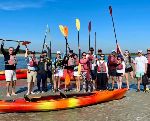 Guests Kayaking at AAML 2021 Retreat
