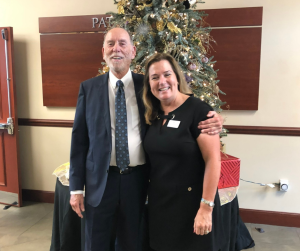 Steve Sessums and Caroline Sikorske at HCBA Past Presidents' Luncheon