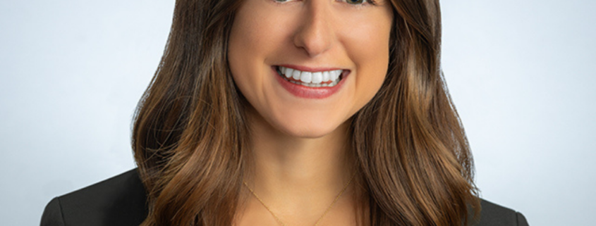Smiling woman in business attire